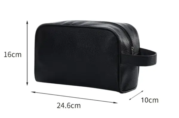 Esthétique sobre et intemporelle de la trousse masculine haut de gamme