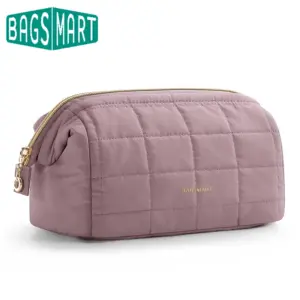 Trousse de toilette femme grande taille BAGSMART en tissu Taslan avec ouverture large