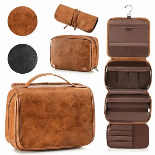 Crochet pivotant antidérapant en métal de la trousse de toilette suspendue