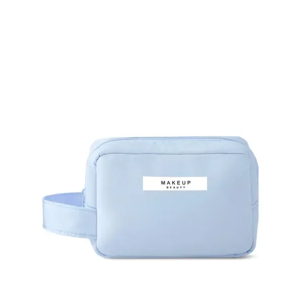 Trousse de toilette au design sobre et moderne, coloris uni adapté à tous les styles