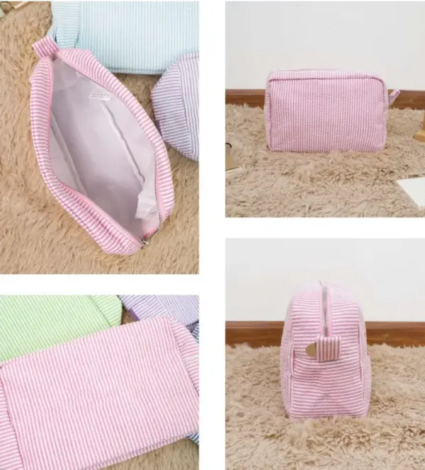 Trousse personnalisée idéale comme cadeau de demoiselle d'honneur avec prénom brodé